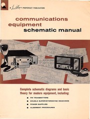 Cover of: Communications equipment schematic manual.