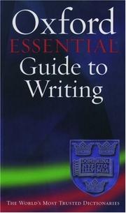 Cover of: The Oxford essential guide to writing