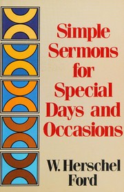 Cover of: Simple Sermons for Special Days and Occasions