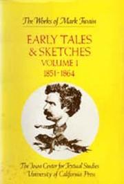 Early tales & sketches. Vol.1 : 1851-1864