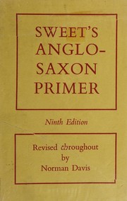 Cover of: Sweets Anglo-Saxon Primer