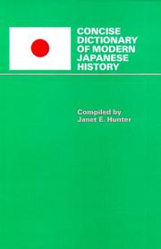 Concise dictionary of modern Japanese history