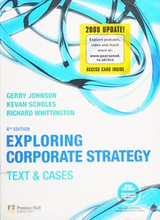 Cover of: Exploring corporate strategy: text & cases