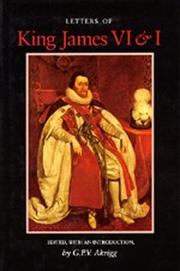 Cover of: Letters of King James VI & I