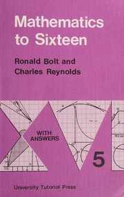 Cover of: Mathematics to sixteen