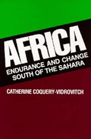 Africa : endurance and change south of the Sahara