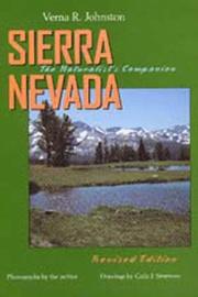 Cover of: Sierra Nevada: the naturalist's companion