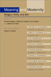 Meaning and modernity : religion, polity, and self