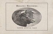 Cover of: Tenth annual sale catalogue Bellows short-horns: at Parkdale Farm, June 10, 1913, at 1 o'clock P. M., Bellows Bros., owners, Maryville, Missouri