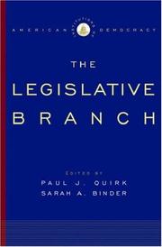 The legislative branch