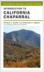 Cover of: Introduction to California Chaparral by Quinn, Ronald D.