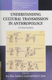 Cover of: Understanding cultural transmission in anthropology by R. F. Ellen