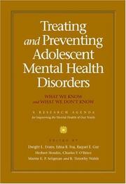 Cover of: Treating And Preventing Adolescent Mental Health Disorders by 