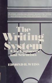 Cover of: The writing system for engineers and scientists