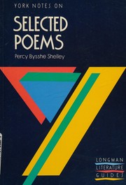 Cover of: York Notes on Selected Poems of Percy Bysshe Shelley (York Notes)