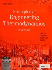 Cover of: Principles of engineering thermodynamics