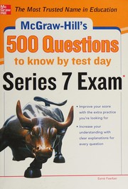 Cover of: Mcgraw-hill's 500 Series 7 exam questions to know by test day