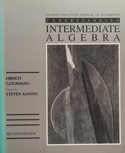 Cover of: Student solutions manual to accompany understanding intermediate algebra