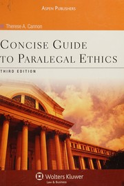 Cover of: Concise guide to paralegal ethics