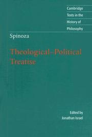 Cover of: Spinoza: Theological-Political Treatise (Cambridge Texts in the History of Philosophy)