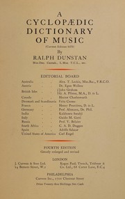 Cover of: A cyclopædic dictionary of music ...