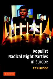 Populist Radical Right Parties in Europe by Cas Mudde