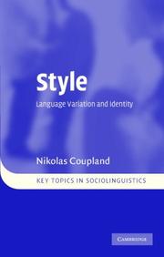 Style : language variation and identity