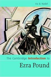 The Cambridge introduction to Ezra Pound