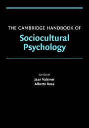 The Cambridge handbook of sociocultural psychology