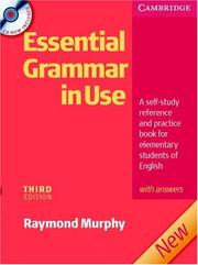 Cover of: Essential Grammar in Use Edition with Answers and CD-ROM PB Pack (Grammar in Use) by Helen Naylor, Raymond Murphy