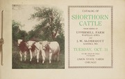 Sale of shorthorns by Uppermill Farm
