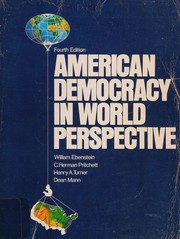 Cover of: American democracy in world perspective