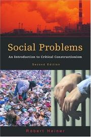 Cover of: Social problems by Robert Heiner