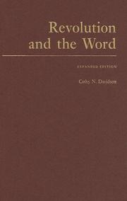 Cover of: Revolution and the word by Cathy N. Davidson