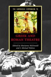 Cover of: The Cambridge Companion to Greek and Roman Theatre (Cambridge Companions to Literature)