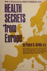 Cover of: Health secrets from Europe by Paavo O. Airola