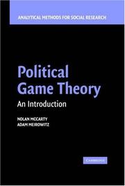 Political game theory : an introduction