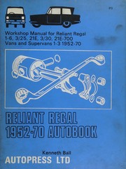 Reliant Regal 1952-70 autobook by Kenneth Ball