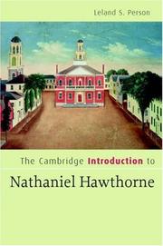 Cover of: The Cambridge Introduction to Nathaniel Hawthorne (Cambridge Introductions to Literature)