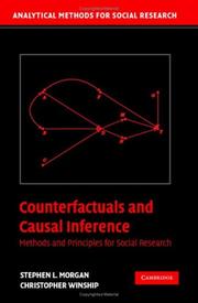 Counterfactuals and causal inference : methods and principles for social research