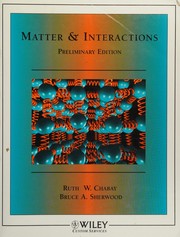 Matter & interactions by Ruth W. Chabay, Bruce A. Sherwood