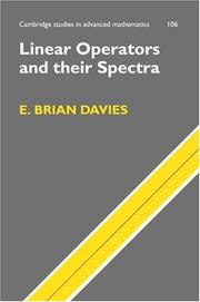 Linear operators and their spectra