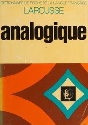 Dictionnaire analogique by Charles Maquet