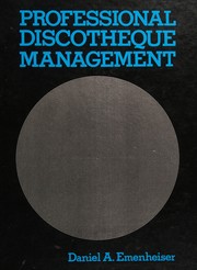 Cover of: Professional discotheque management