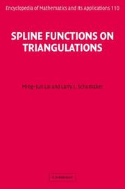 Cover of: Spline Functions on Triangulations (Encyclopedia of Mathematics and its Applications)