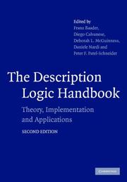 The description logic handbook : theory, implementation, and applications