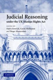 Cover of: Judicial Reasoning under the UK Human Rights Act