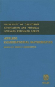 Cover of: Applied combinatorial mathematics