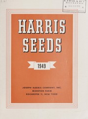 Cover of: Harris seeds 1949 by Joseph Harris Company
