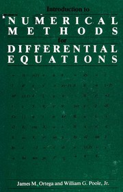 Cover of: An introduction to numerical methods for differential equations by James M. Ortega
